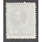 NVPH -     1, Briefmarke (Surinam), Ausgegeben in den Jahren:  1873-1889, Ungebraucht (MH)