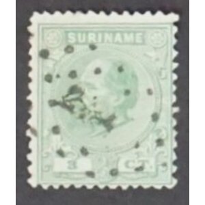 NVPH -     4, Postzegel (Suriname), Uitgegeven in de jaren:  1873-1889, Gestempeld (U)