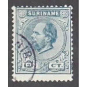 NVPH -     7, Timbre (Suriname), Émis dans les années:  1873-1889, Oblitéré (U)