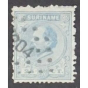 NVPH -    10a, Postage stamp (Suriname), Issued in the years:  1873-1889, Used (U)