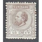 NVPH -    12, Briefmarke (Surinam), Ausgegeben in den Jahren:  1873-1889, Ungebraucht (MH)