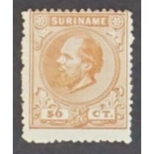 NVPH -    13, Briefmarke (Surinam), Ausgegeben in den Jahren:  1873-1889, Ungebraucht (MH)