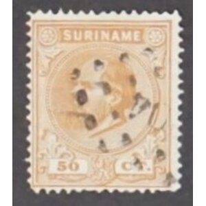 NVPH -    13, Postage stamp (Suriname), Issued in the years:  1873-1889, Used (U)