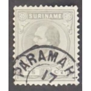 NVPH -     8, Postzegel (Suriname), Uitgegeven in de jaren:  1873-1889, Gestempeld (U)