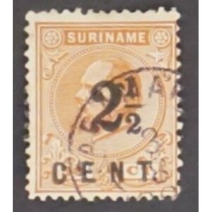 NVPH -    21.Ca, Timbre (Suriname), Émis de l'année:  1892, Oblitéré (U)