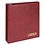 Album Uniplate (Luxus) avec boite de protection,  excl. feuilles  - Rouge vin - 3 Anneaux - Dim: 270 x 295 x 65 mm ■ par pièce