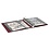 Album Uniplate (Luxus) avec boite de protection,  excl. feuilles  - Rouge vin - 3 Anneaux - Dim: 270 x 295 x 65 mm ■ par pièce