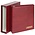Album Uniplate (Luxus), met cassette, excl. bladen- Wijnrood - 3 Rings - Afm: 270 x 295 x 65 mm ■ per stuk