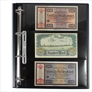 Compact A4, Blätter (4 Ringe) 3er Einteilung (220 x 97 mm.) Transparent - Abm: 240 x 305 mm.