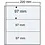 Compact A4, Feuilles (4 anneaux ) 3 compartiments (220 x 97 mm.) Transparent - dim: 240 x 305 mm.