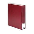 Album Publica  M (3532), inkl. Schutzkassette und ohne Blätter - Weinrot - 4 Ringe - Abm: 245 x 270 x 60 mm ■ pro Satz