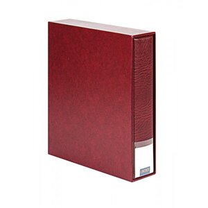 Album Publica  M (3532), incl. slipcase and without sheets - Wine red - 4 Rings - Dim: 245 x 270 x 60 mm