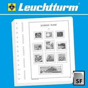 Supplément de période: 1980-1989 - Suisse - feuilles pour Album de base (24 pcs.) - Leuchtturm (13 Anneaux)