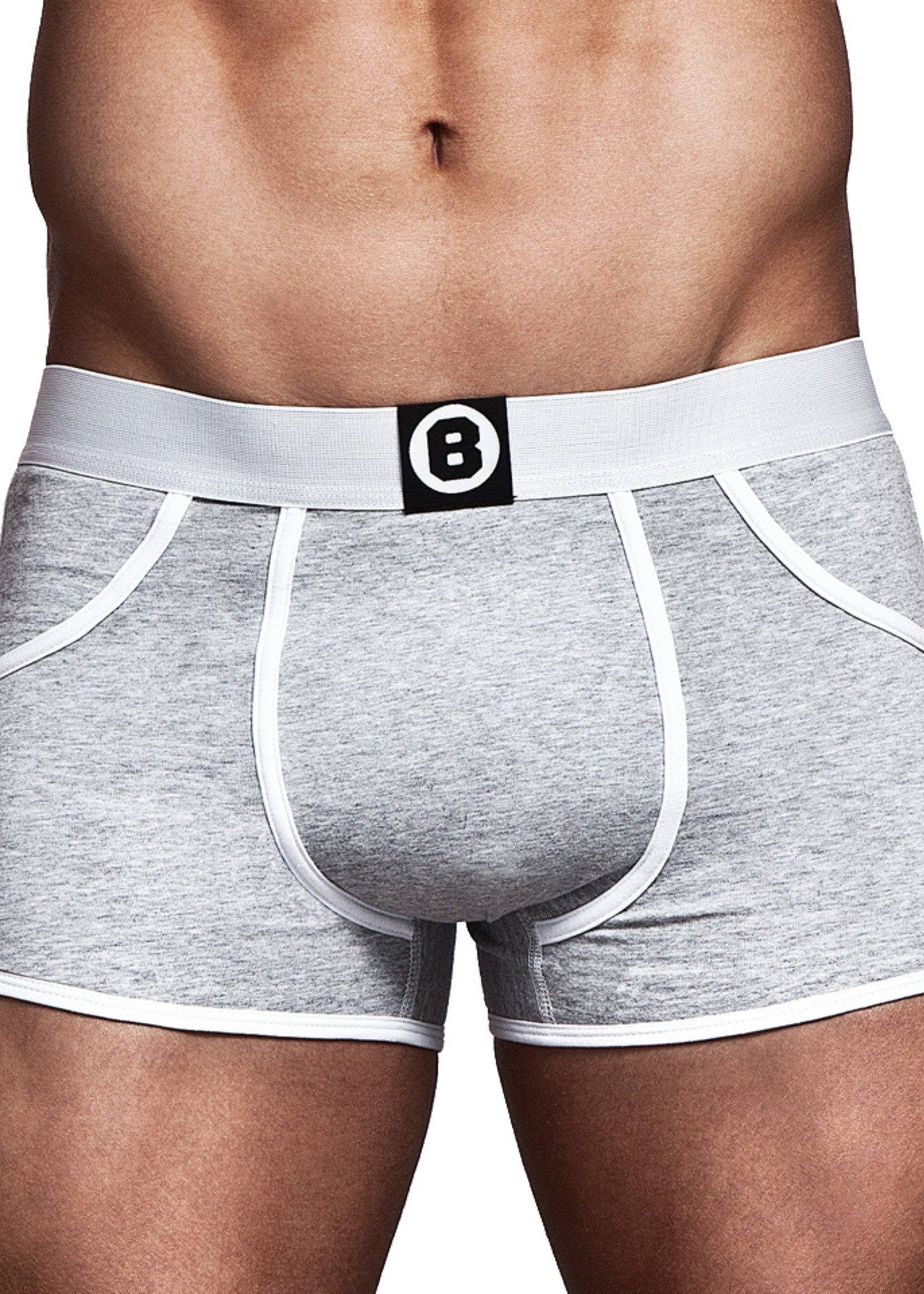 Heren Boxershort | Effen | Katoen | Grey Marl |