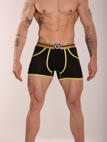Heren Boxershort | Effen | Bamboo | Yellow Black |