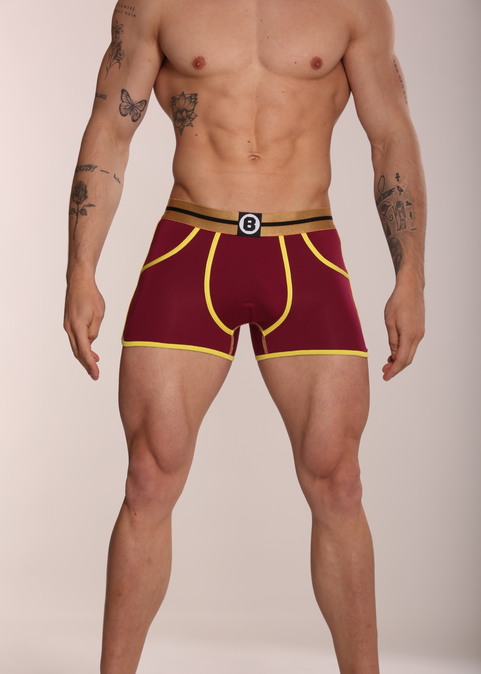 Heren Boxershort | Effen | Bamboo | Bordeaux Red |