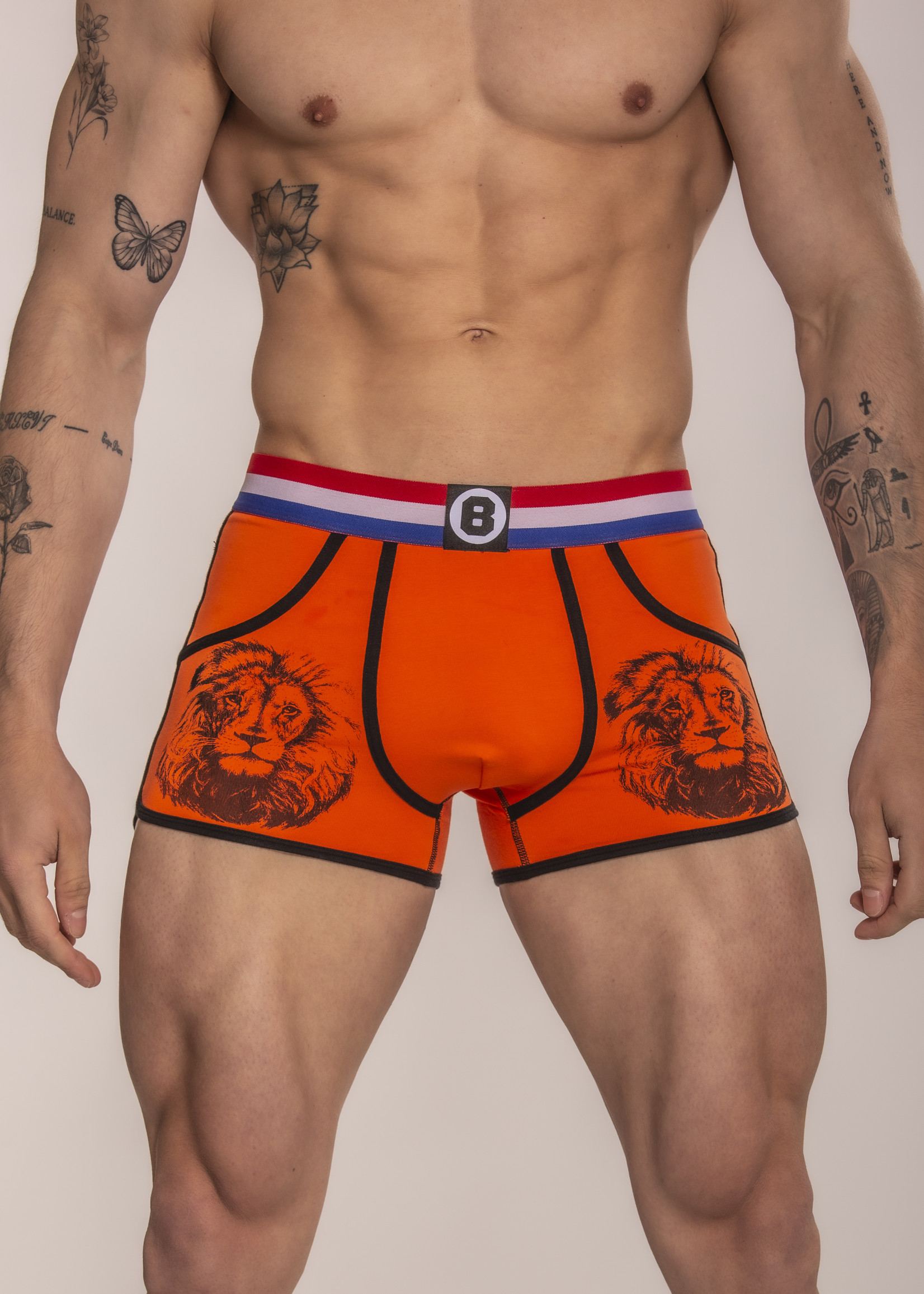 Heren Boxershort | Print | Orange Lion | Katoen | Oranje|