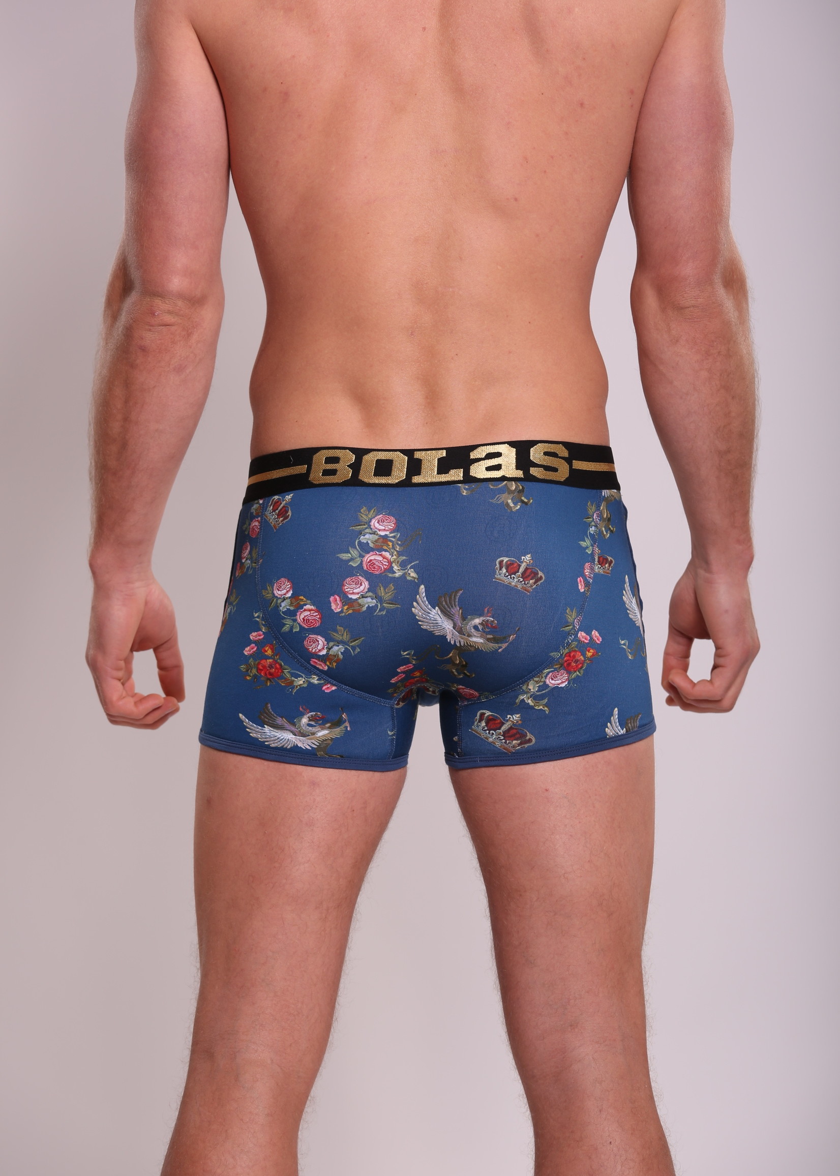 Heren Boxershort | Print  | Resurreceted King | Katoen | Blauw |