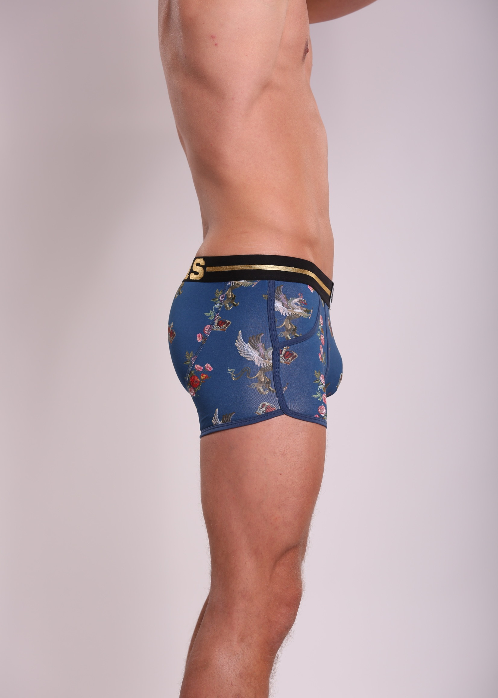 Heren Boxershort | Print  | Resurreceted King | Katoen | Blauw |