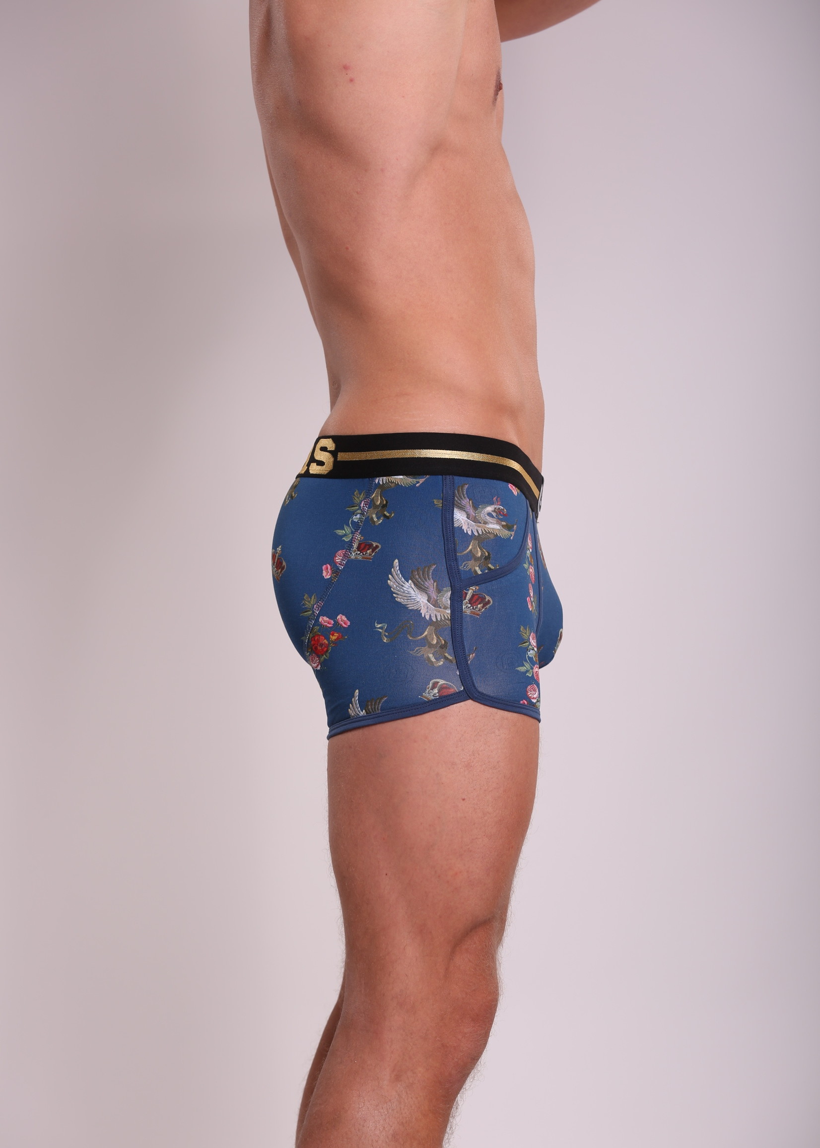 Heren Boxershort | Print  | Resurreceted King | Katoen | Blauw |