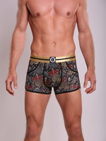 Heren Boxershort | Print  | New King | Katoen | Zwart |