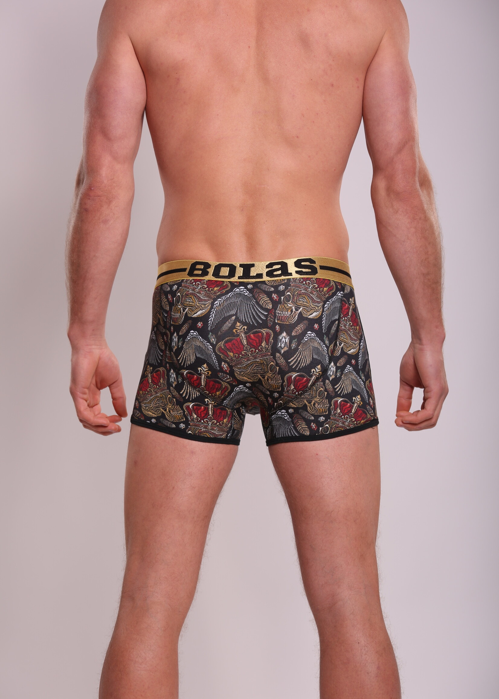 Heren Boxershort | Print  | New King | Katoen | Zwart |