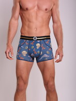 Heren Boxershort | Print | Fallen King | Katoen | Blauw |