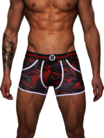 Heren Boxershort | Print | Dance | Katoen | Rood Zwart |