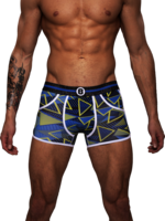 Heren Boxershort | Print Blauw Groen | Katoen