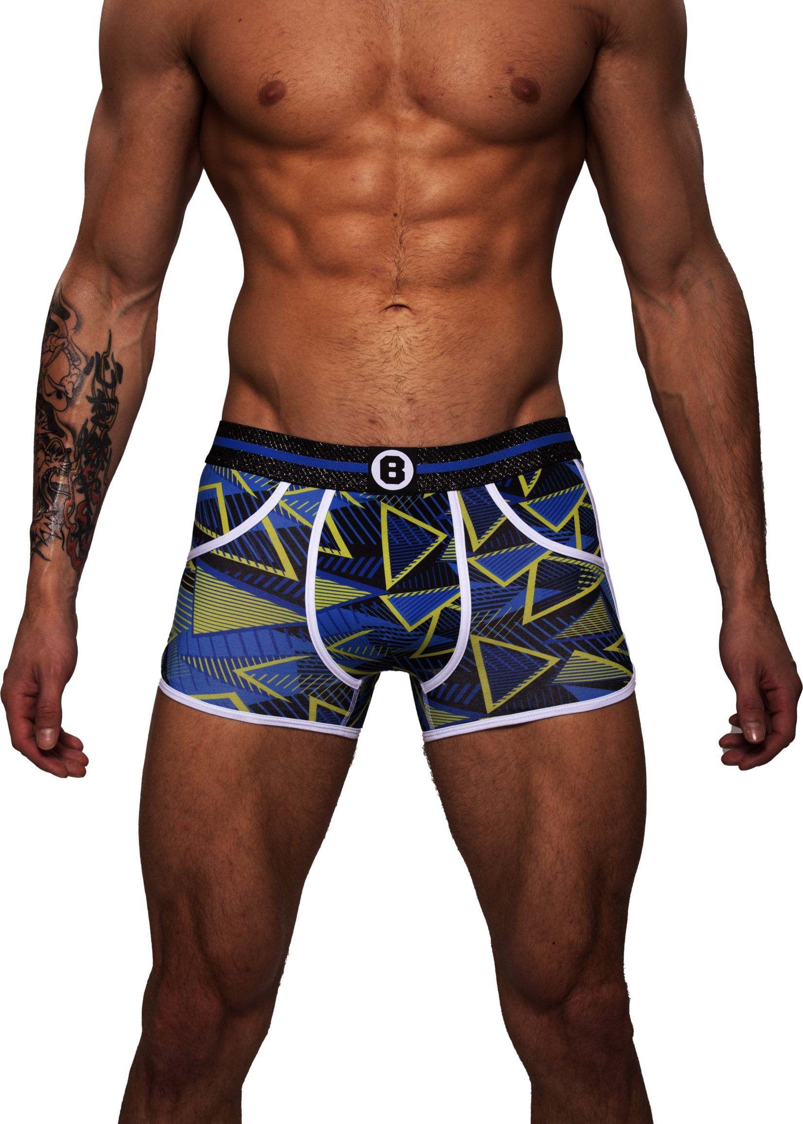 Heren Boxershort  | Print| Dance | Katoen | Blauw Groen |