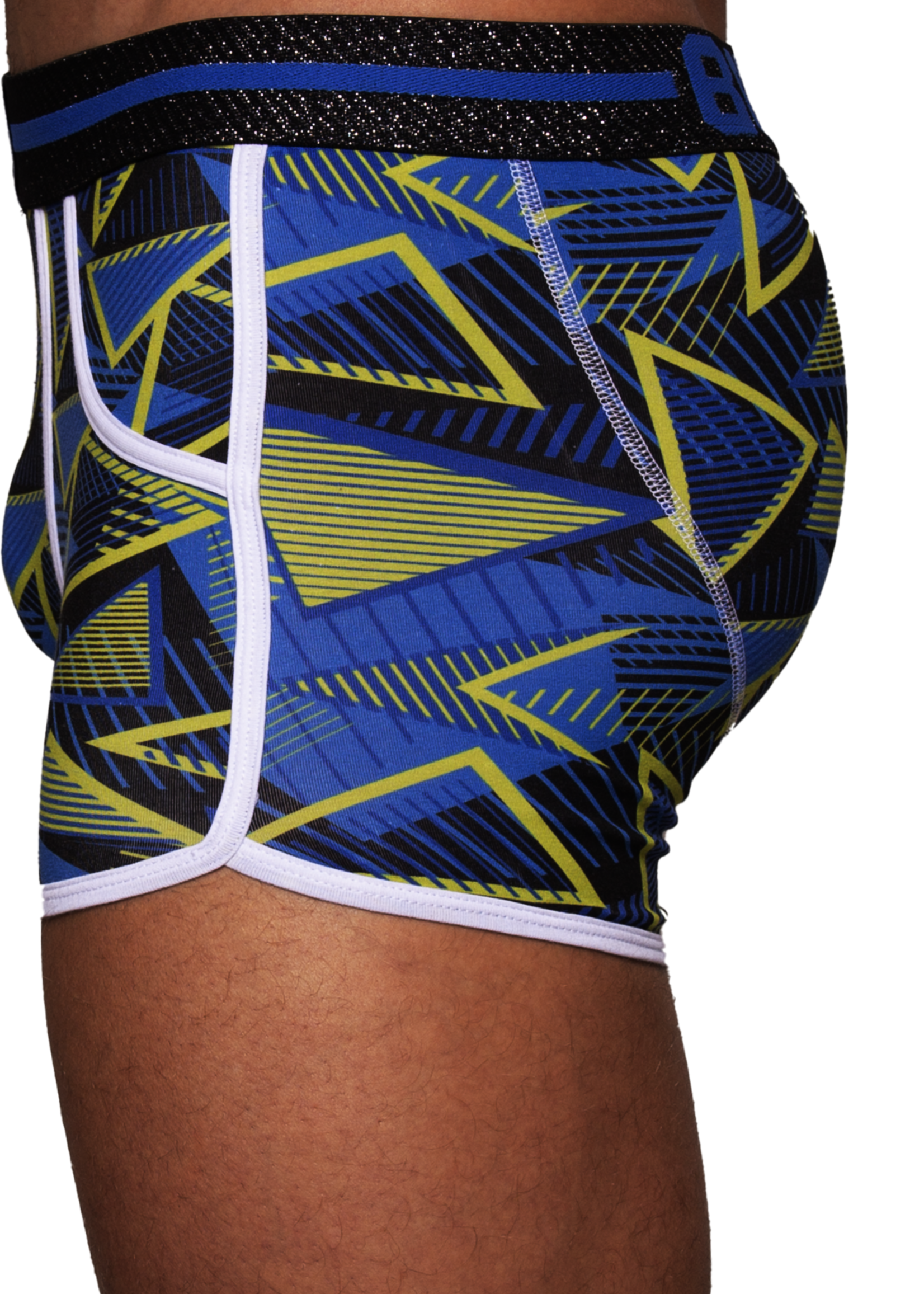 Heren Boxershort  | Print| Dance | Katoen | Blauw Groen |
