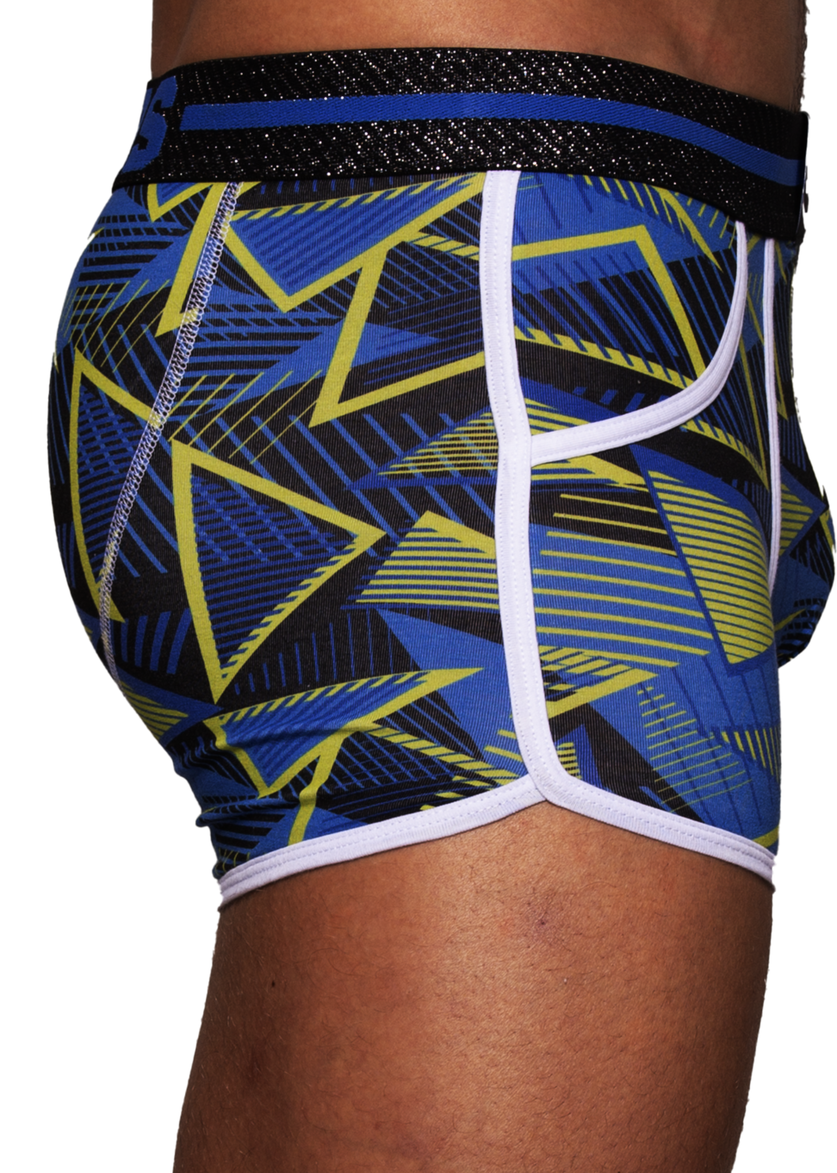 Heren Boxershort  | Print| Dance | Katoen | Blauw Groen |