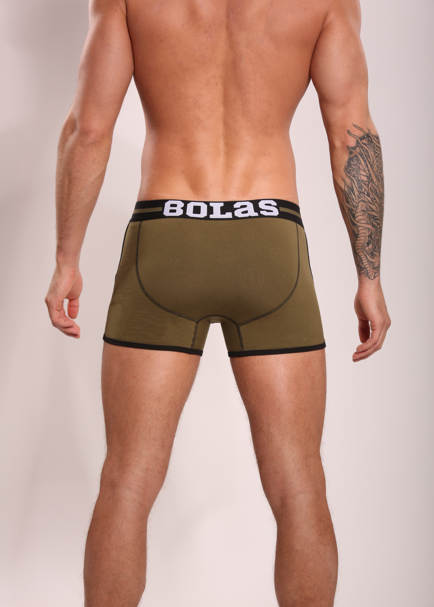 Heren Boxershort | Effen | Katoen | Army Green