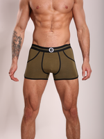 Heren Boxershort |  Army Green | Katoen | Effen Kleur