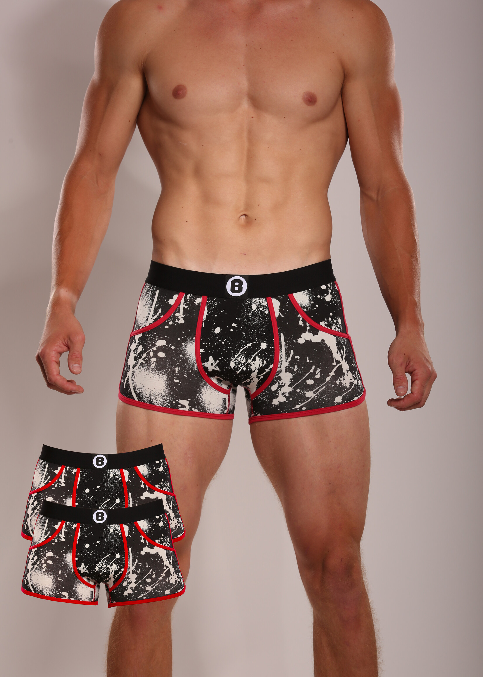 Heren Boxershorts | Duopack – 2 stuks | Print | Raw Snow& Raw |Snow  Katoen |