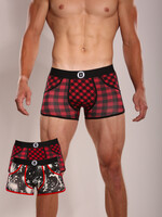 Heren Boxershorts Duopack – 2 stuks met print | Blocked & Raw Snow | Katoen | Bolas Underwear