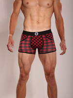 Heren Boxershorts| Print | Blocked | Katoen | Rood Zwart |