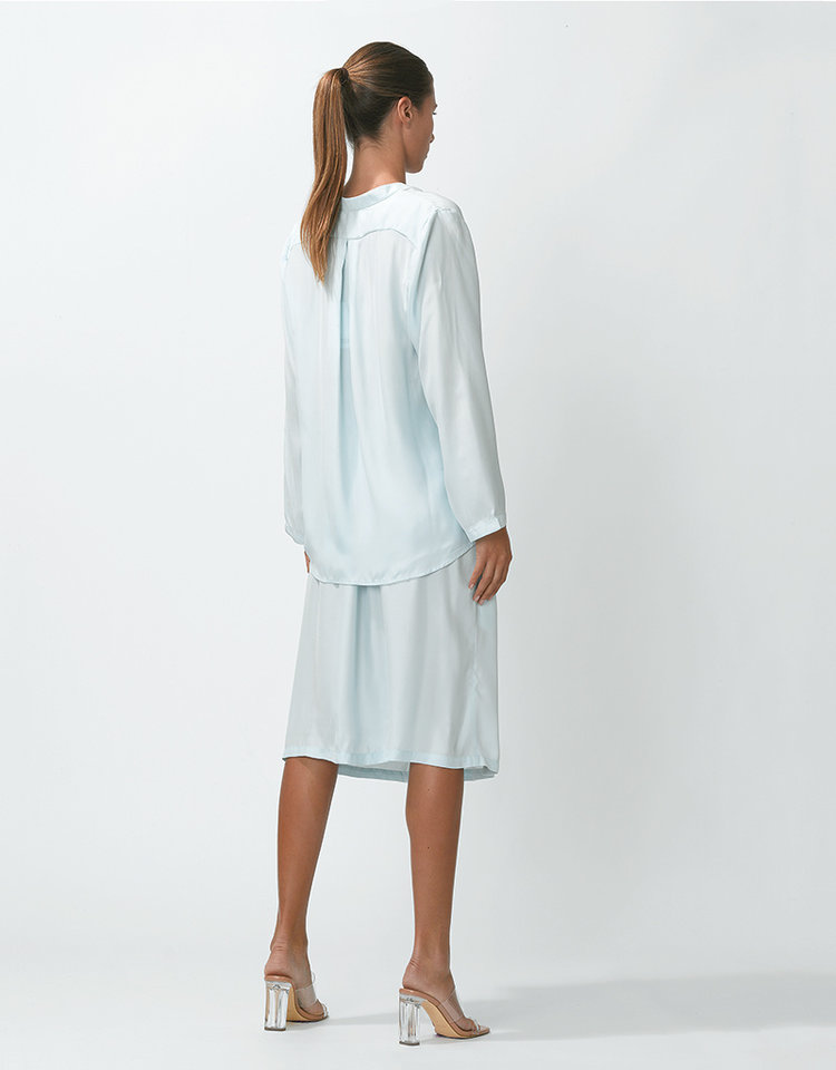 Dutchess Lucky skirt silk  - light blue