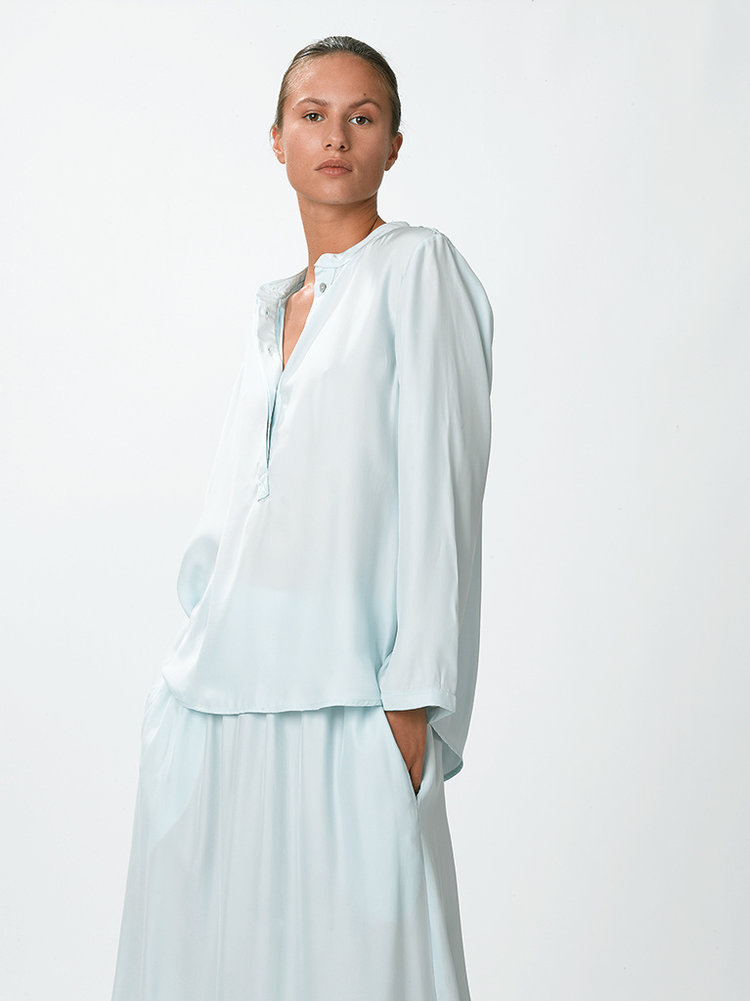 Dutchess Lucky skirt silk  - light blue