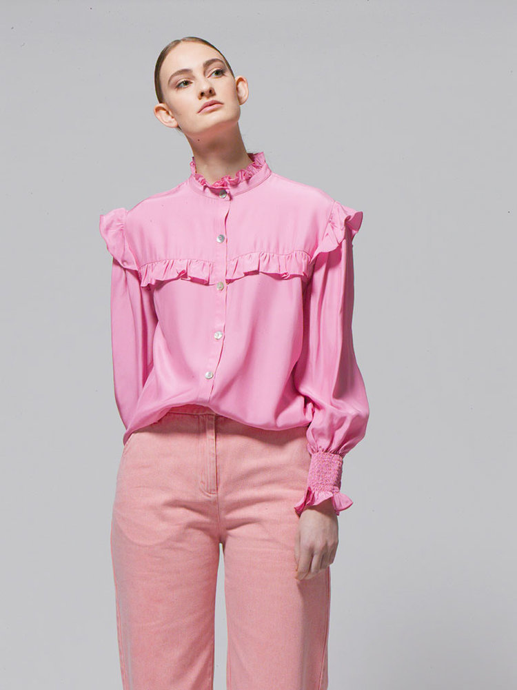 Dutchess Romantic blouse - pink