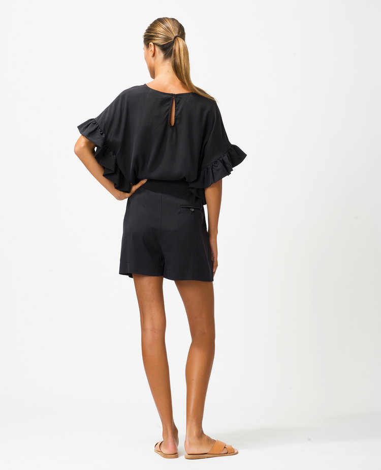 Dutchess Katoomba top - donkergrijs sandwashed