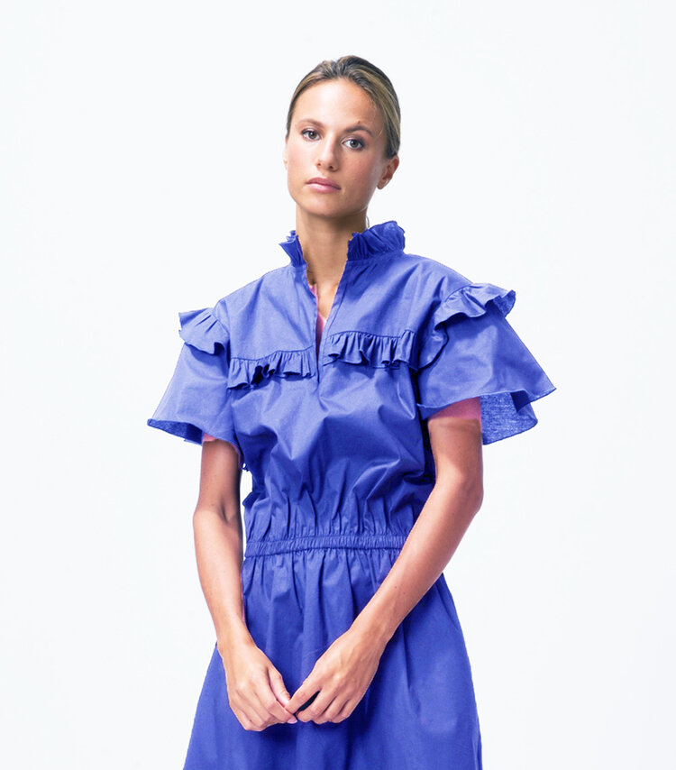 Dutchess Yarra blouse - cobalt