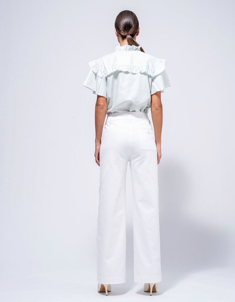 Dutchess Yarra blouse - pale aqua