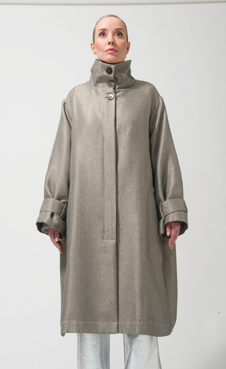 Dutchess Le six coat  - grey shine