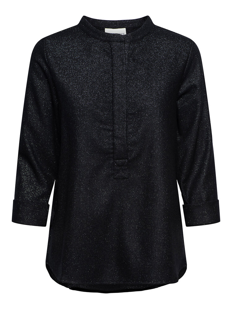 Dutchess Staple shirt - black lurex