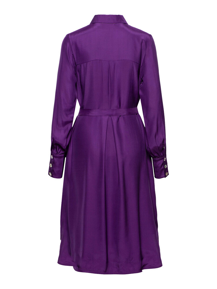 Dutchess Power dress - purple silk