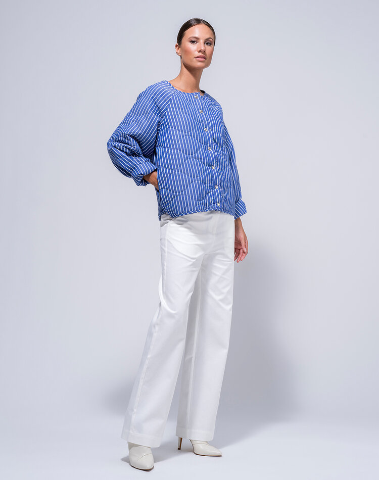 Dutchess Nancy jacket - blauw gestreept