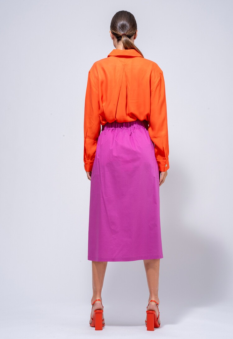 Dutchess Coogee shirt silk - coral