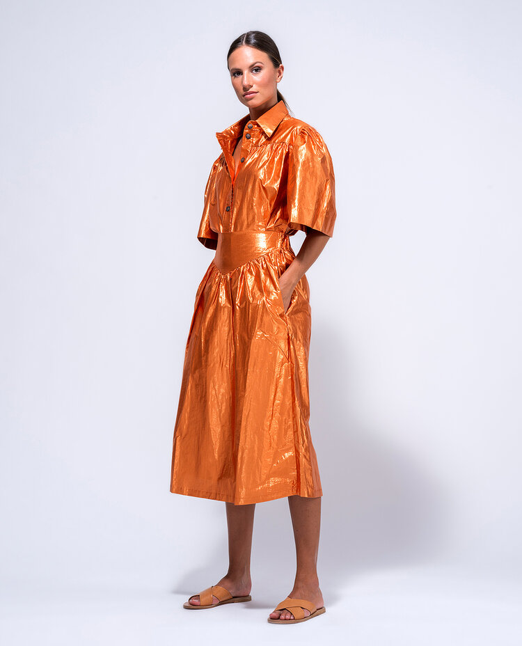 Dutchess Bardot skirt - bright copper