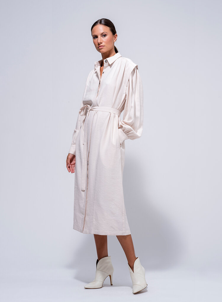 Dutchess Riviera jurk - latte